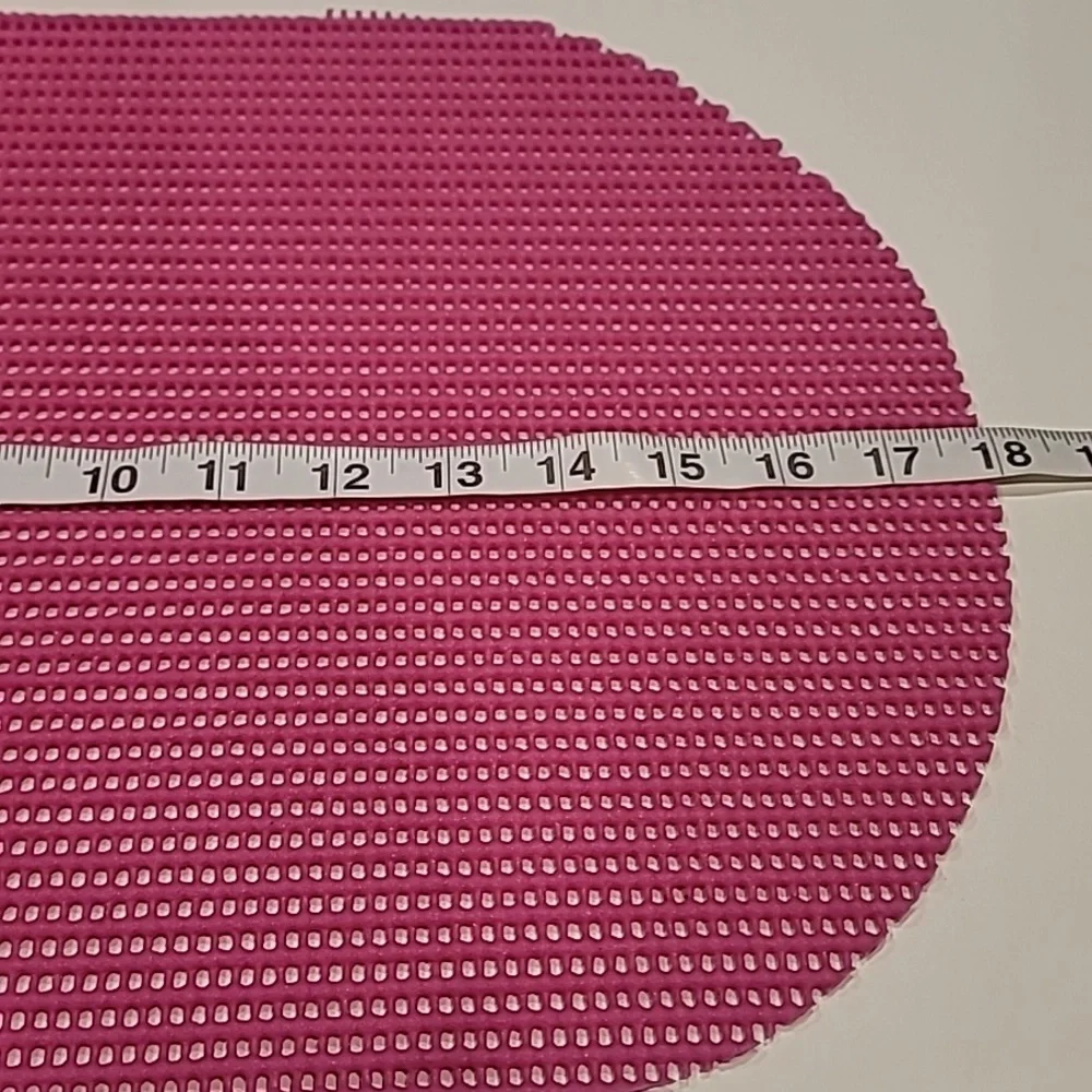 Bo's Attic Die Cut Oval Foam Placemats Pink Set Of 12